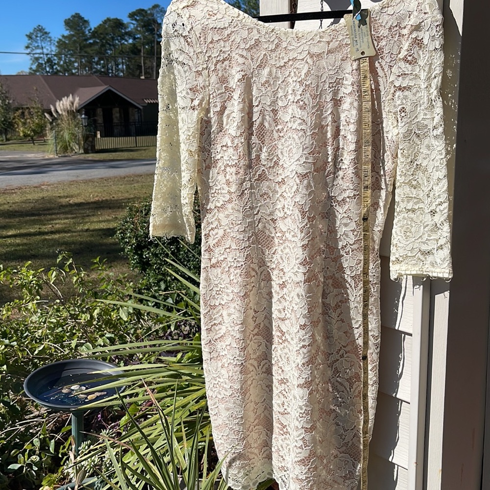 Soiéblu Ivory Lace Dress - Picture 5 of 9